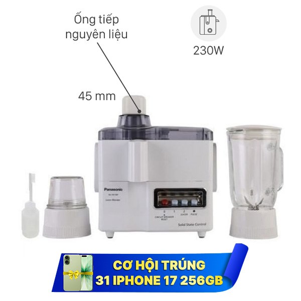 Máy xay ép đa năng Panasonic MJ-M176PWRA