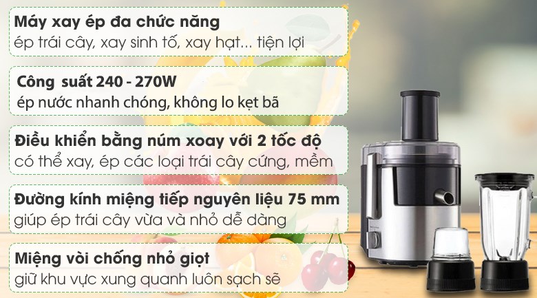 Máy xay ép đa năng Panasonic MJ-DJ31SRA