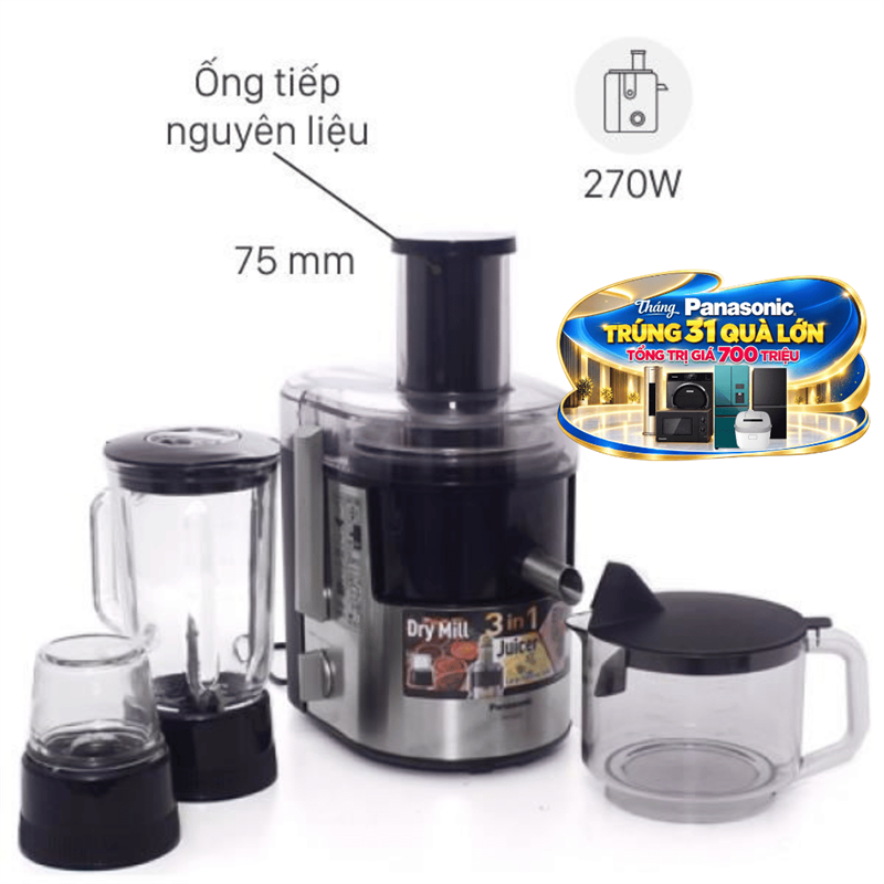 Máy xay ép đa năng Panasonic MJ-DJ31SRA