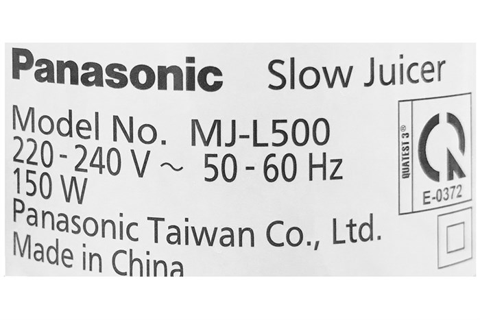 Máy ép chậm Panasonic PAVH-MJ-L500SRA Màu Đen - Bạc