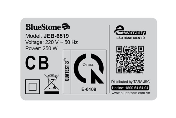 Máy ép trái cây BlueStone JEB-6519 Màu Trắng - Cam