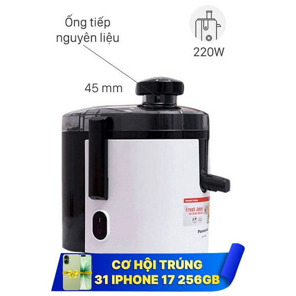 Máy ép trái cây Panasonic MJ-H100WRA