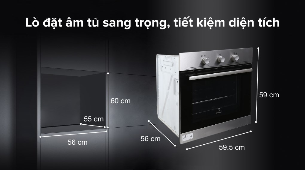 Lò nướng âm Electrolux EOB2100COX 53 lít