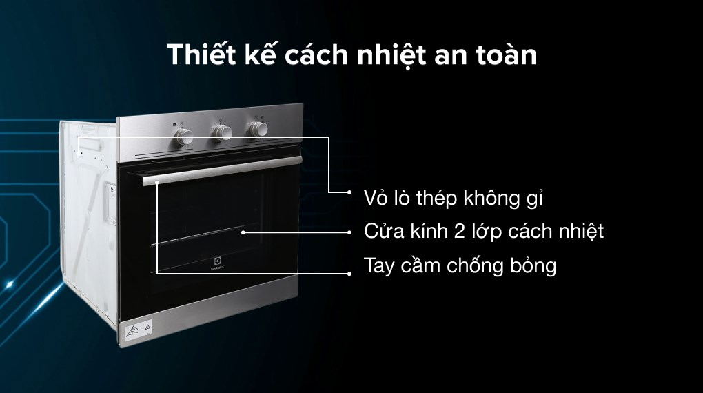 Lò nướng âm Electrolux EOB2100COX 53 lít
