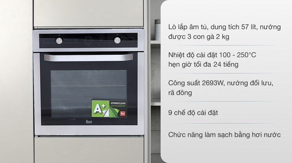 Lò nướng âm Teka HL 850 57 lít