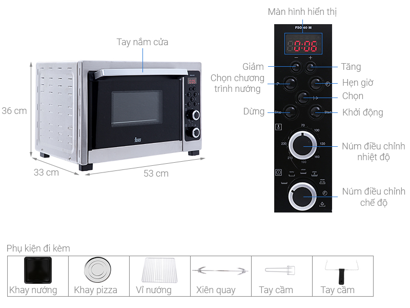 Lò nướng Teka FSO 40M 38 lít