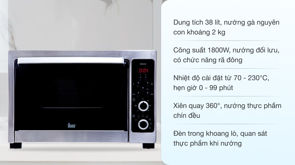 Lò nướng Teka FSO 40M 38 lít