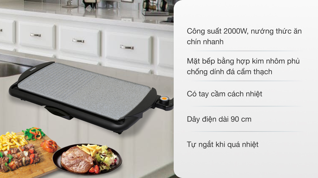 Bếp nướng điện Delites BN03 2000W