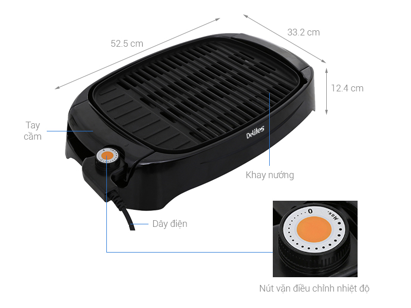 Bếp nướng điện Delites BN02