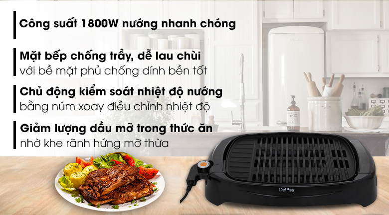 Bếp nướng điện Delites BN02 - 10