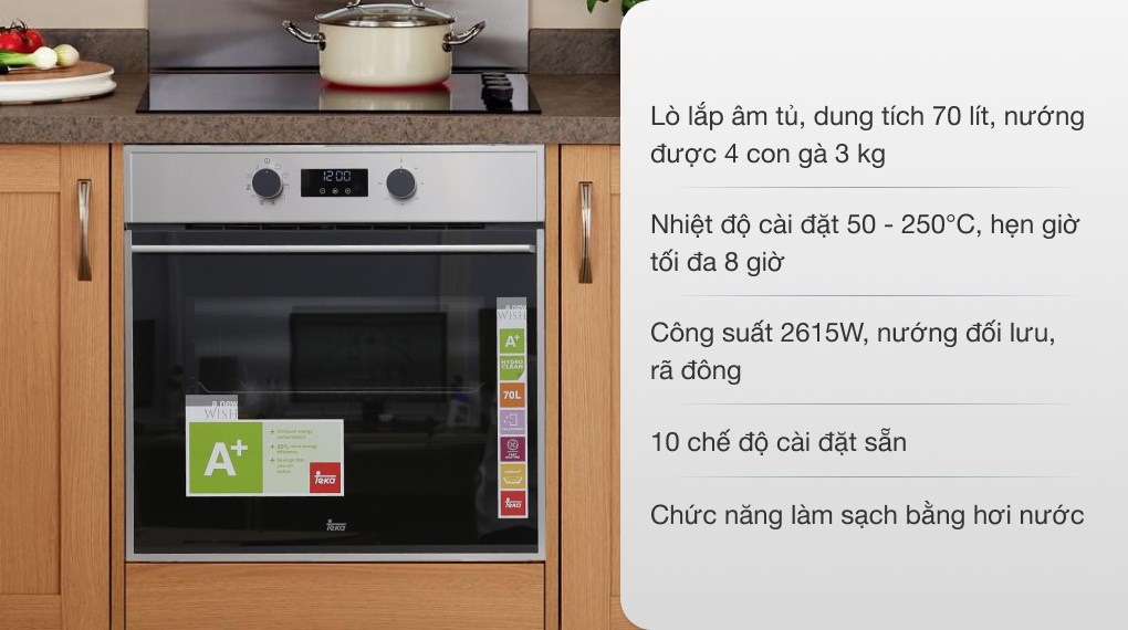 Lò nướng âm Teka HSB 635 70 lít