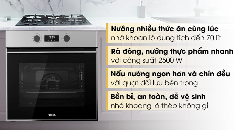 Lò nướng âm Teka HSB 635 70 lít - 14