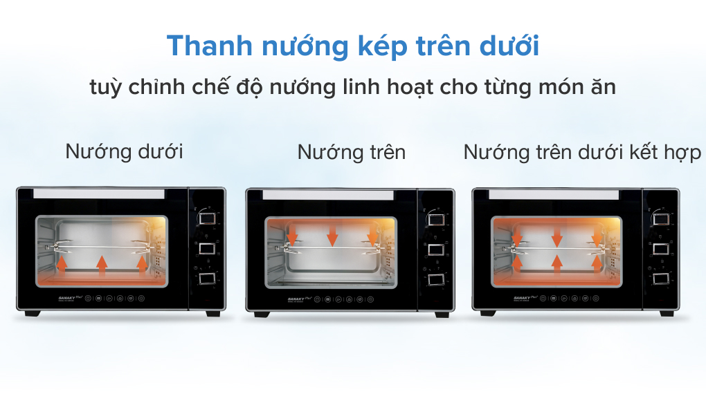 Lò nướng Sanaky VH5099S2D 50 lít