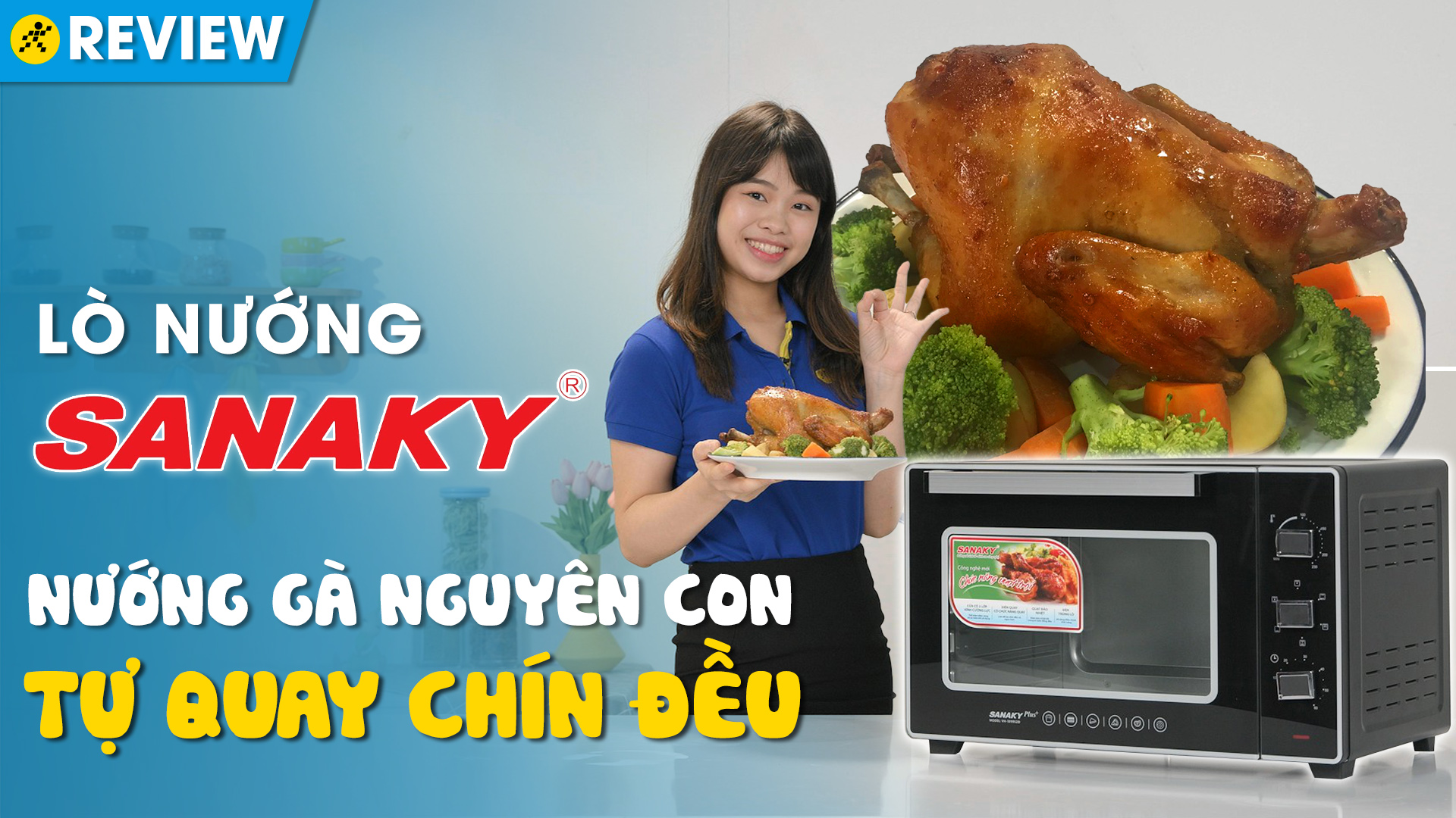 Lò nướng Sanaky VH5099S2D 50 lít