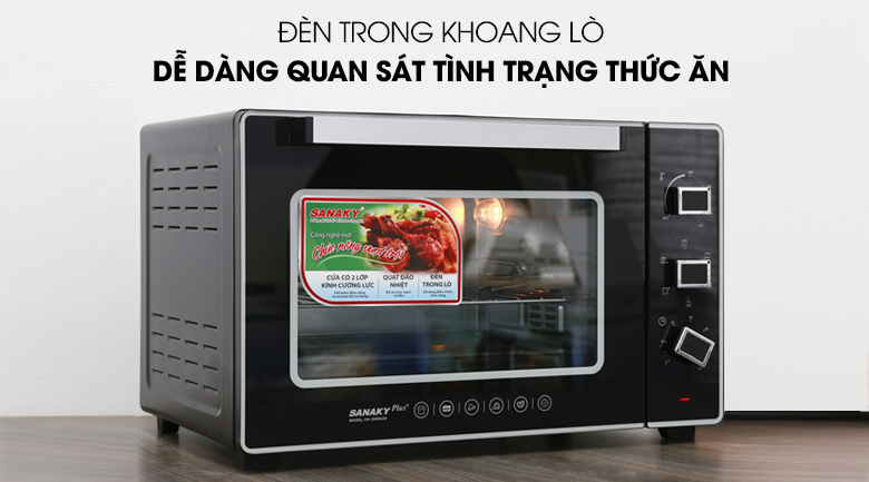 Đèn trong khoang Lò nướng Sanaky VH5099S2D 50 lít