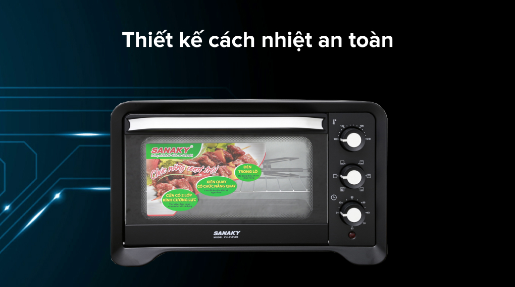 Lò nướng Sanaky VH259S2D 25 lít