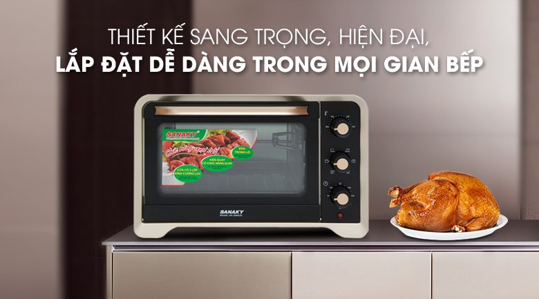 Lò nướng Sanaky VH309N2D 30 lít