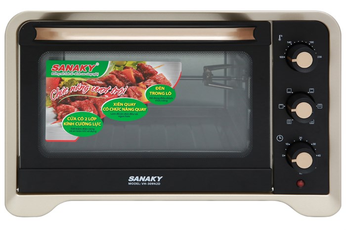 Lò nướng Sanaky VH309N2D 30 lít Màu Đen - Vàng đồng