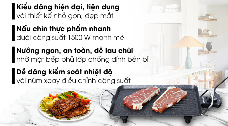 Bếp nướng điện Sunhouse SHD4607 - 12