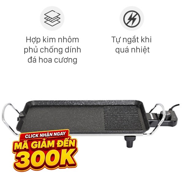 Bếp nướng điện Sunhouse 1500W SHD4607