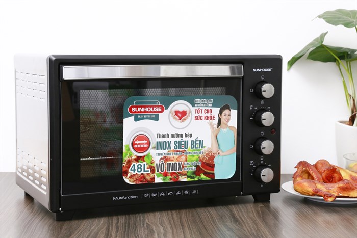 Lò nướng điện Sunhouse SHD4248S 48 lít Màu Đen