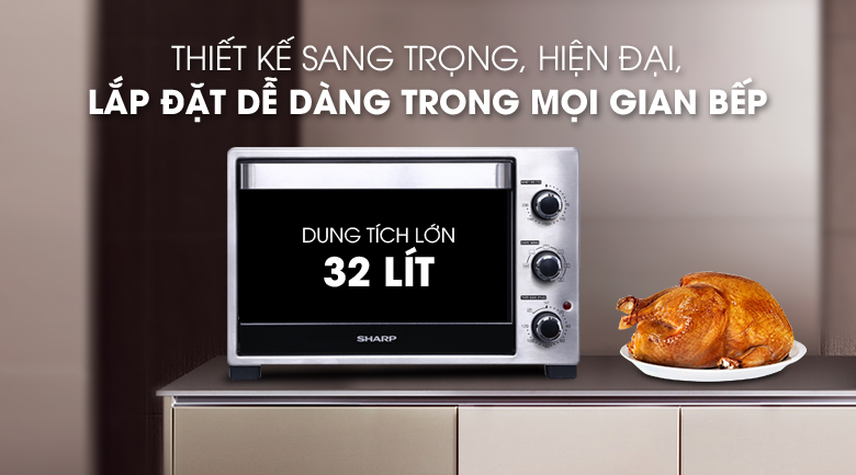 Lò nướng Sharp EO-A323RCSV-ST 32 lít - 13