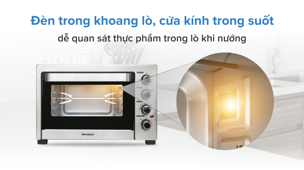 Lò nướng Sharp EO-A384RCSV-ST 38 lít