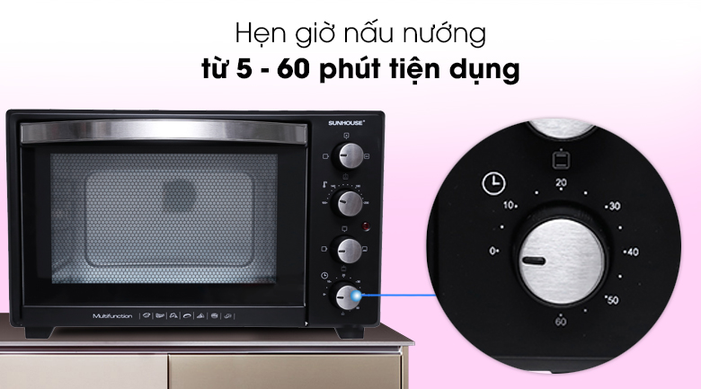 Lò nướng Sunhouse SHD4238S 38 lít