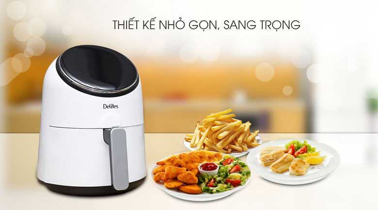 Thiết kế - Nồi chiên không dầu Delites AF-2601 2.6 lít