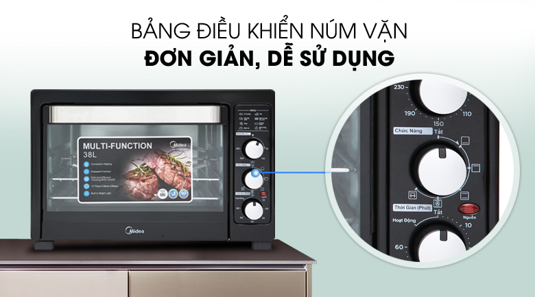 Lò nướng Midea MEO-38AGY8 38 lít