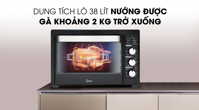 Lò nướng Midea MEO-38AGY8 38 lít