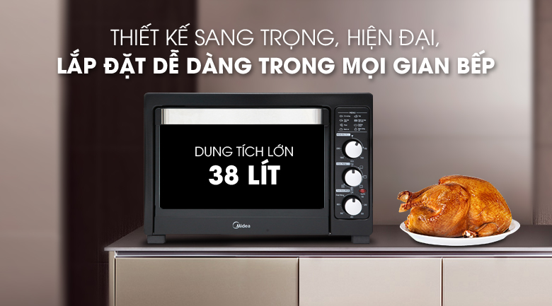 Lò nướng Midea MEO-38AGY8 38 lít
