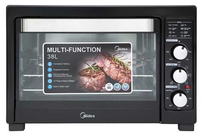 Lò nướng Midea MEO-38AGY8 38 lít Màu Đen