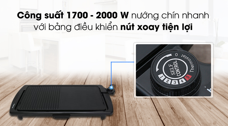 Bếp nướng điện Happycook HGR 5295 KG 2000 W