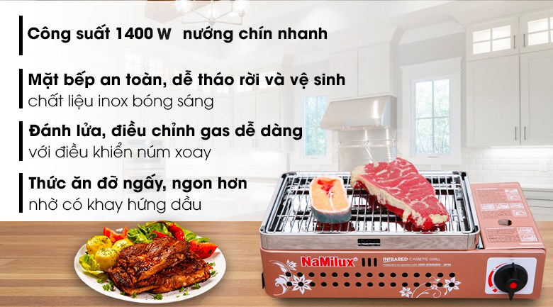Bếp nướng ga Namilux NH-84N - 8