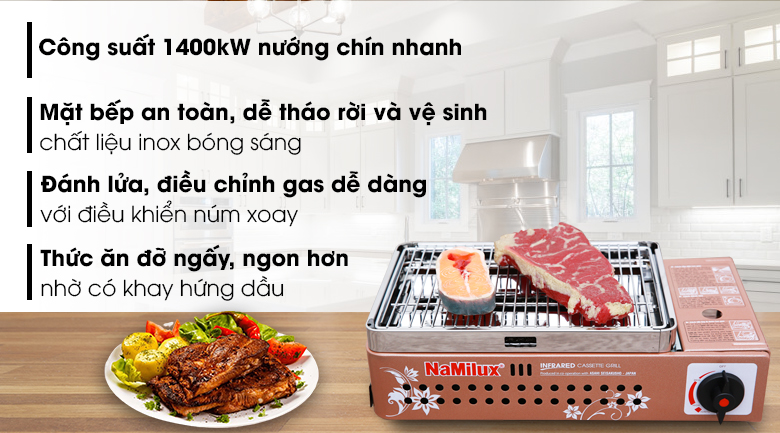 Bếp nướng ga Namilux NH-84N - 7