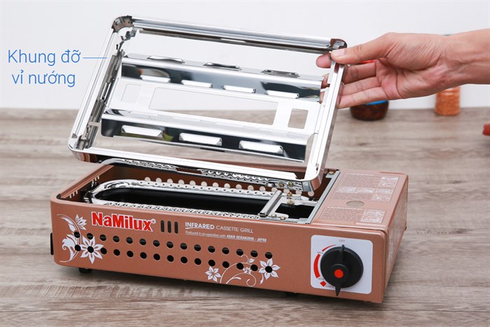 Bếp nướng ga Namilux NH-84N Màu Nâu nhạt