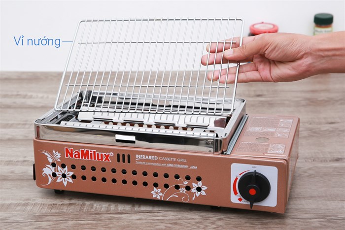 Bếp nướng ga Namilux NH-84N Màu Nâu nhạt
