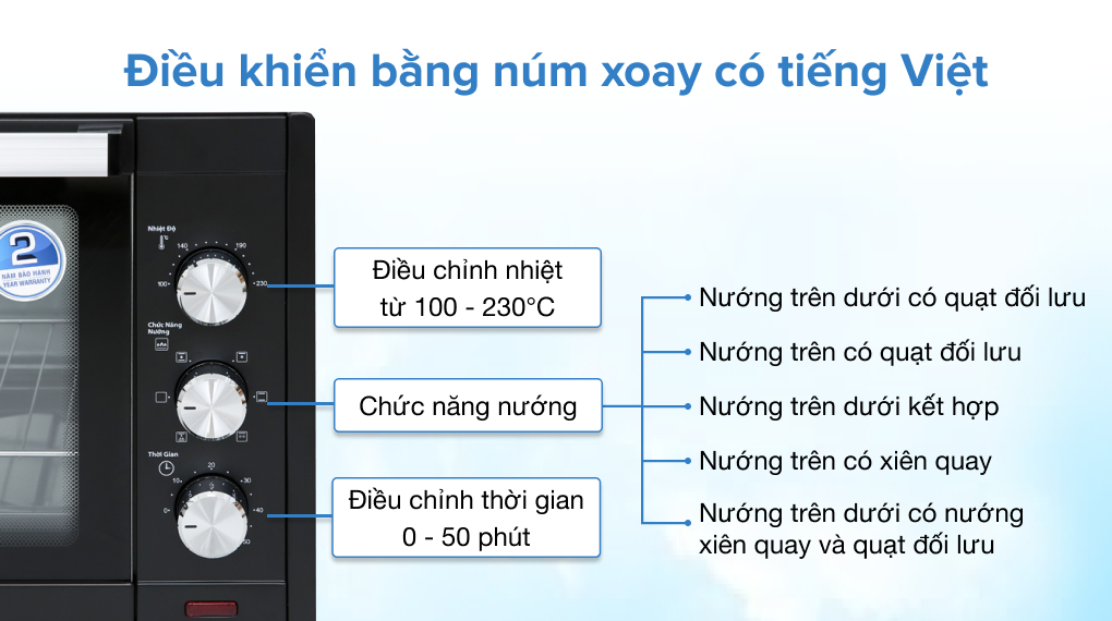 Lò nướng Bluestone EOB-7567 45 lít