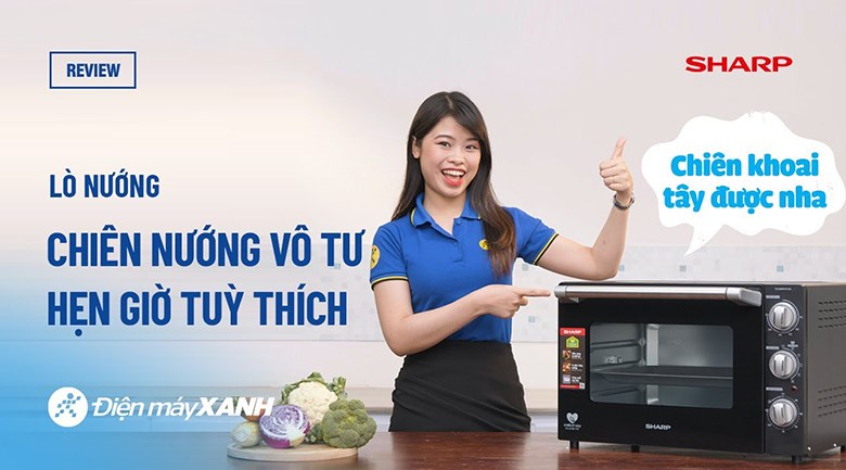 Lò nướng Sharp EO-B46RCSV-BK 46 lít
