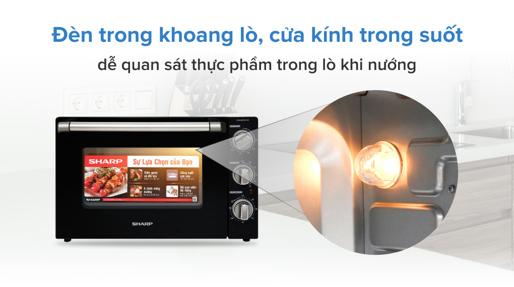 Lò nướng Sharp EO-B46RCSV-BK 46 lít