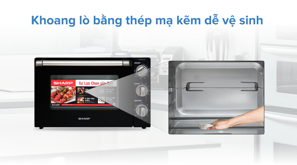 Lò nướng Sharp EO-B46RCSV-BK 46 lít
