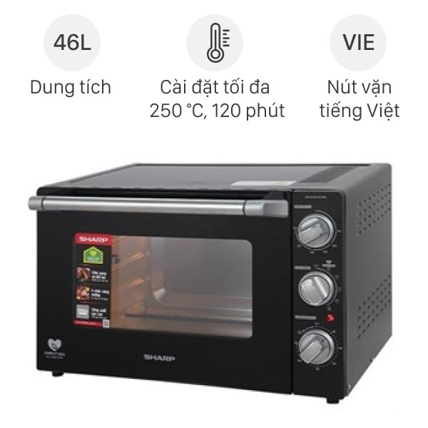 Lò nướng Sharp EO-B46RCSV-BK 46 lít