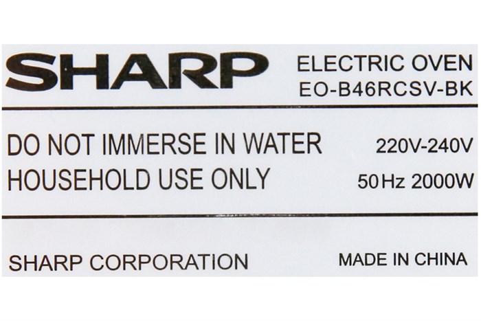 Lò nướng Sharp EO-B46RCSV-BK 46 lít Màu Đen