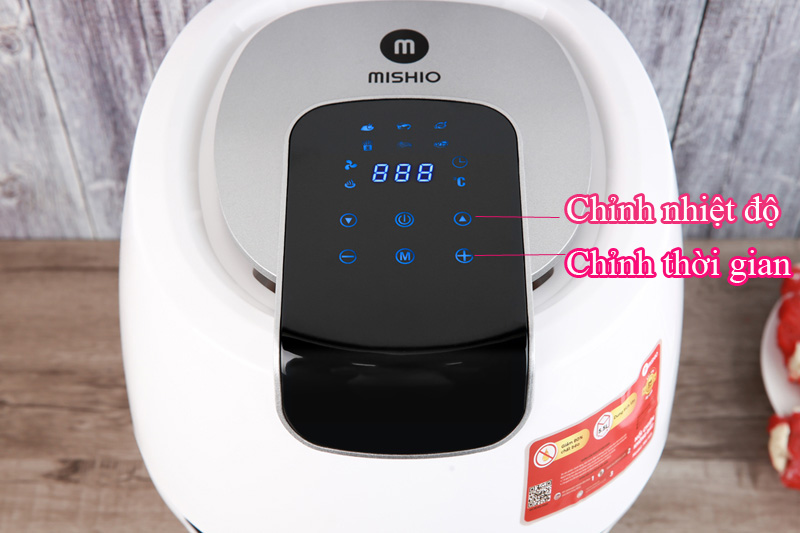 Hiện đại, tiện dụng - Nồi chiên không dầu Mishio MK-165 5.5 lít Trắng