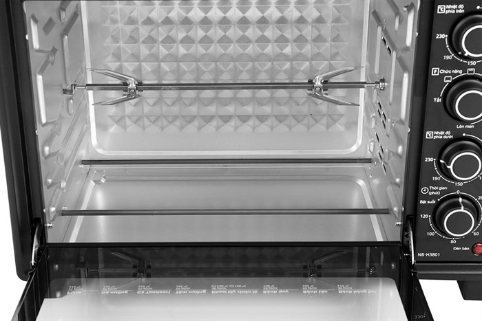 Lò nướng Panasonic NB-H3801KRA 38 lít Màu Đen