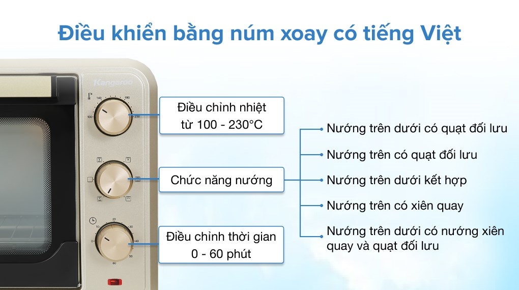 Lò nướng Kangaroo KG4001 40 lít