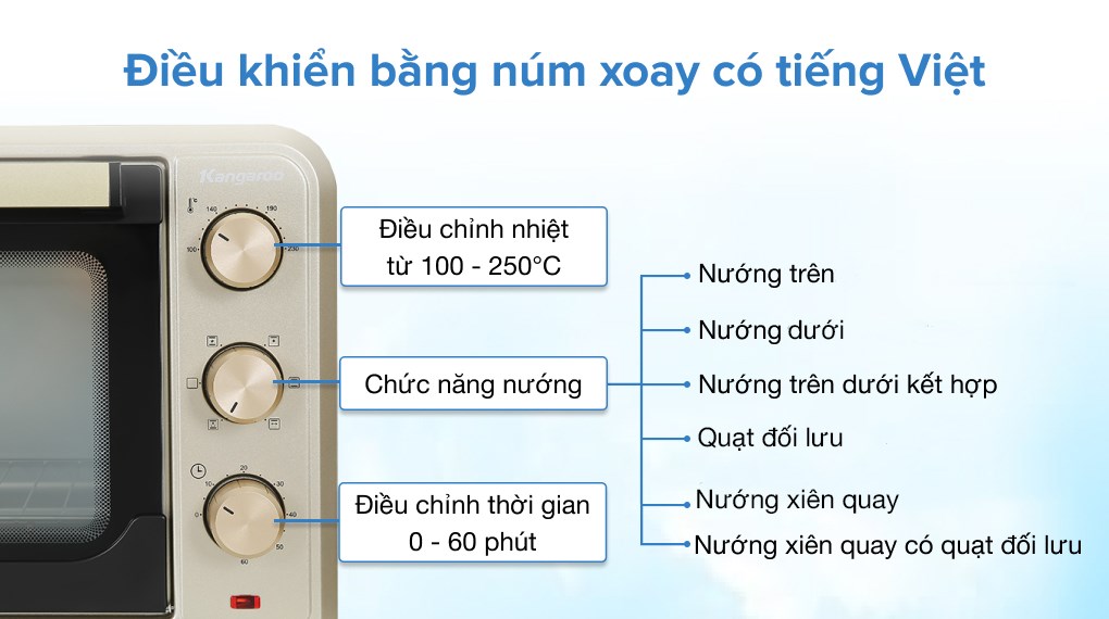 Lò nướng Kangaroo KG4001 40 lít