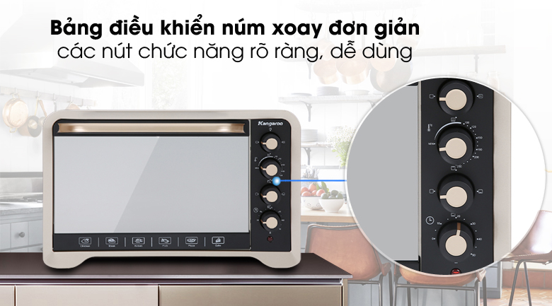 Dễ dùng - Lò nướng Kangaroo KG4001 40 lít