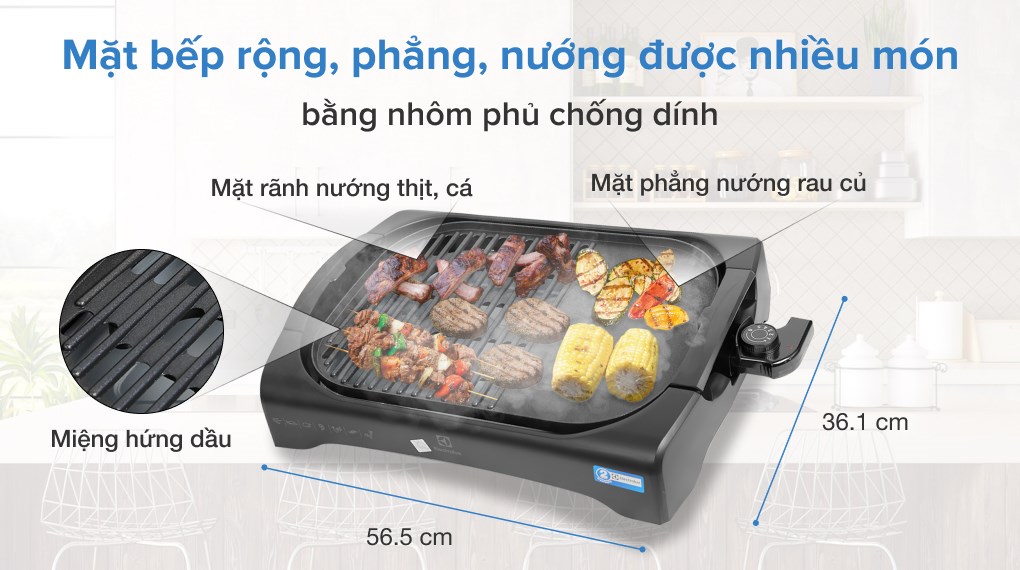 Bếp nướng điện Electrolux ETTG1-40BK 2200W